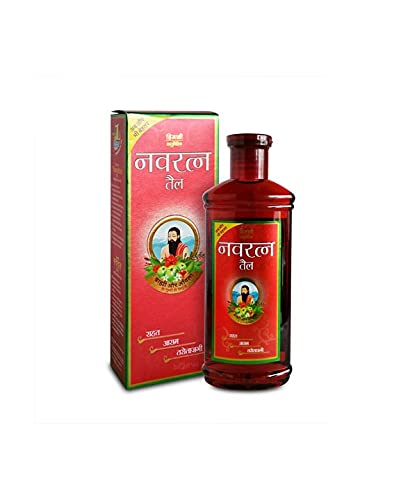 Navratna Ayurvedic Oil 50ml (4 Pack) - Herbal Head Massage Oil for Stress Relief, Hair Growth & Relaxation - Perfect for Daily Ayurvedic Self-Care & Spa Treatments