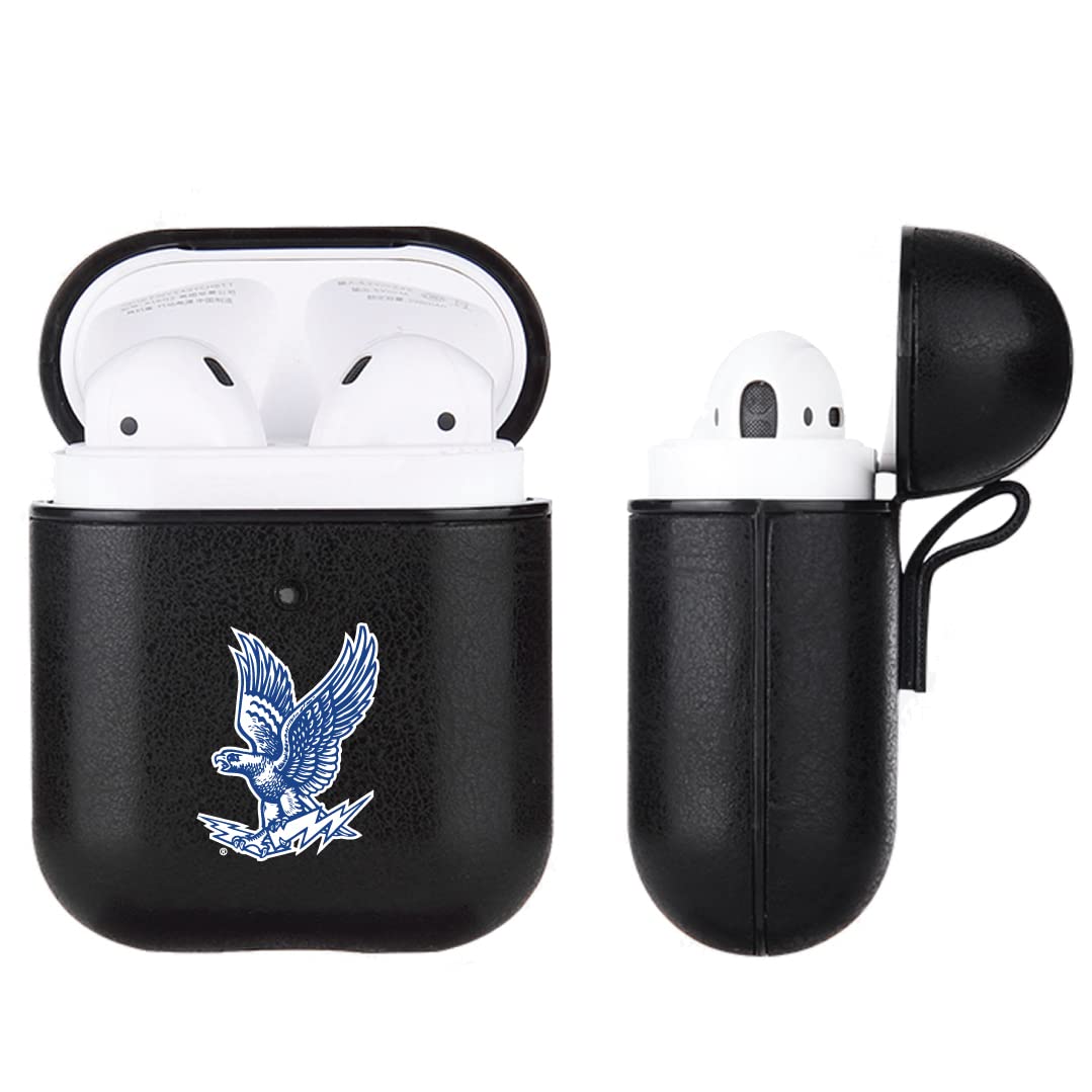 NCAA Licensed Leather Case for Apple AirPods - Durable Protective Cover with Team Logo - Perfect for Sports Fans, Travel & Daily Use