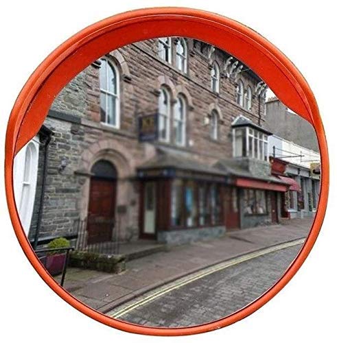 NMDCDH Convex Safety Mirror 30CM/45CM/60CM - Round Plastic Blind Spot Mirror for Traffic, School & Community Areas - Ideal for Roadside, Parking Lots and Driveway Safety