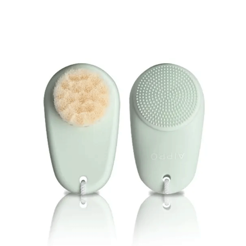 AIPPO Dual Cleansing Brush for Face & Body - 1pc Deep Pore Cleansing Brush with Soft Bristles - Perfect for Daily Skincare Routine & Makeup Removal
