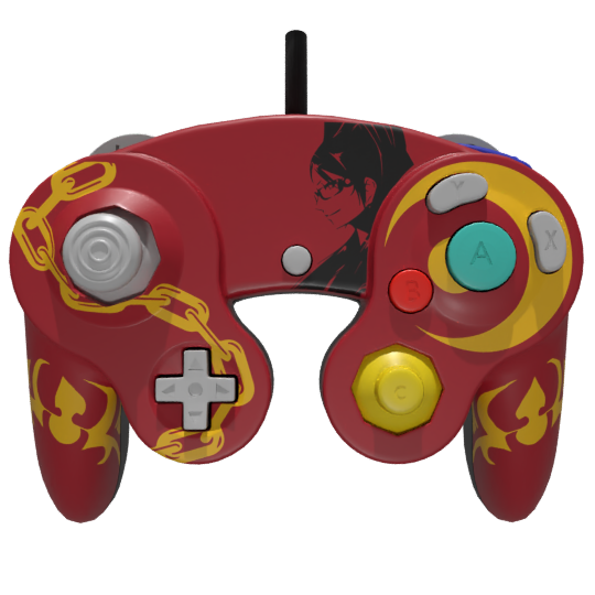 Custom GameCube Controller for Bayonetta 2 - Wireless Gamepad for Nintendo Switch & PC - Perfect for Fighting Games & Retro Gaming Sessions
