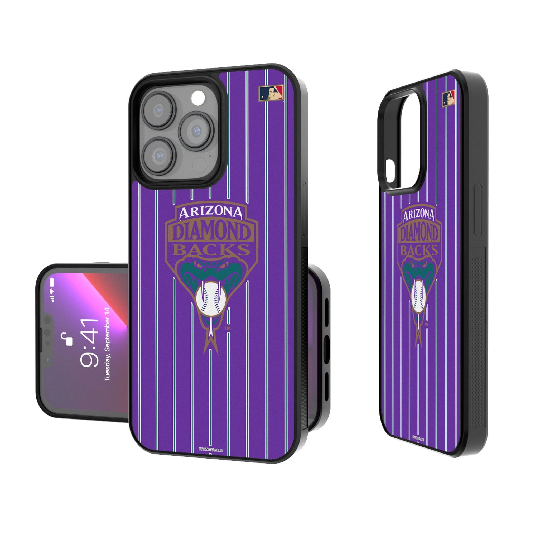 Arizona Diamondbacks 1999-2006 Cooperstown Collection Pinstripe Bump Phone Case - Protective Cover for iPhone & Samsung - Perfect for Baseball Fans & Game Days