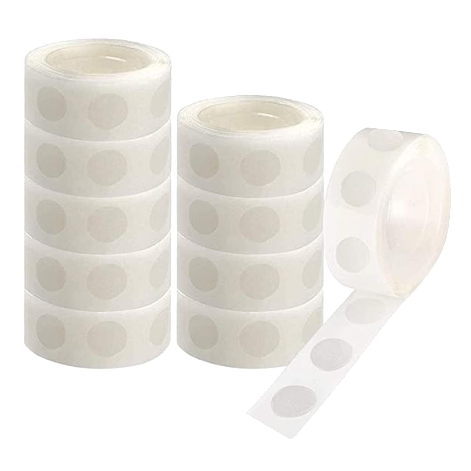 LACACA Removable Adhesive Dots for Balloons - 1000pcs Clear Glue Dots for Party Decorations, Home Decor, Wall Hanging & Craft Projects - Strong Yet Gentle Adhesive for Damage-Free Use