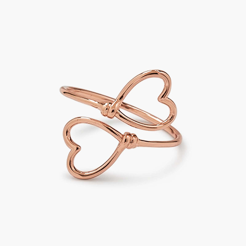 Heart Wire Wrap Ring - Size 7 - Dainty Bohemian Jewelry for Women - Perfect for Valentine's Day, Anniversary & Everyday Wear