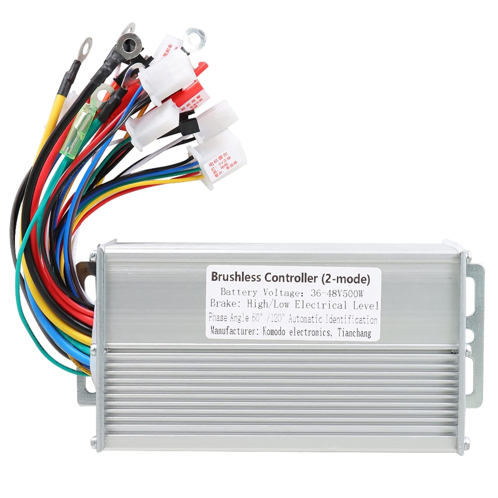 36-48V 500W Brushless Motor Speed Controller for E-Bike & Scooter - High Performance DC Motor Controller Replacement - Perfect for DIY Electric Bike and Scooter Upgrades