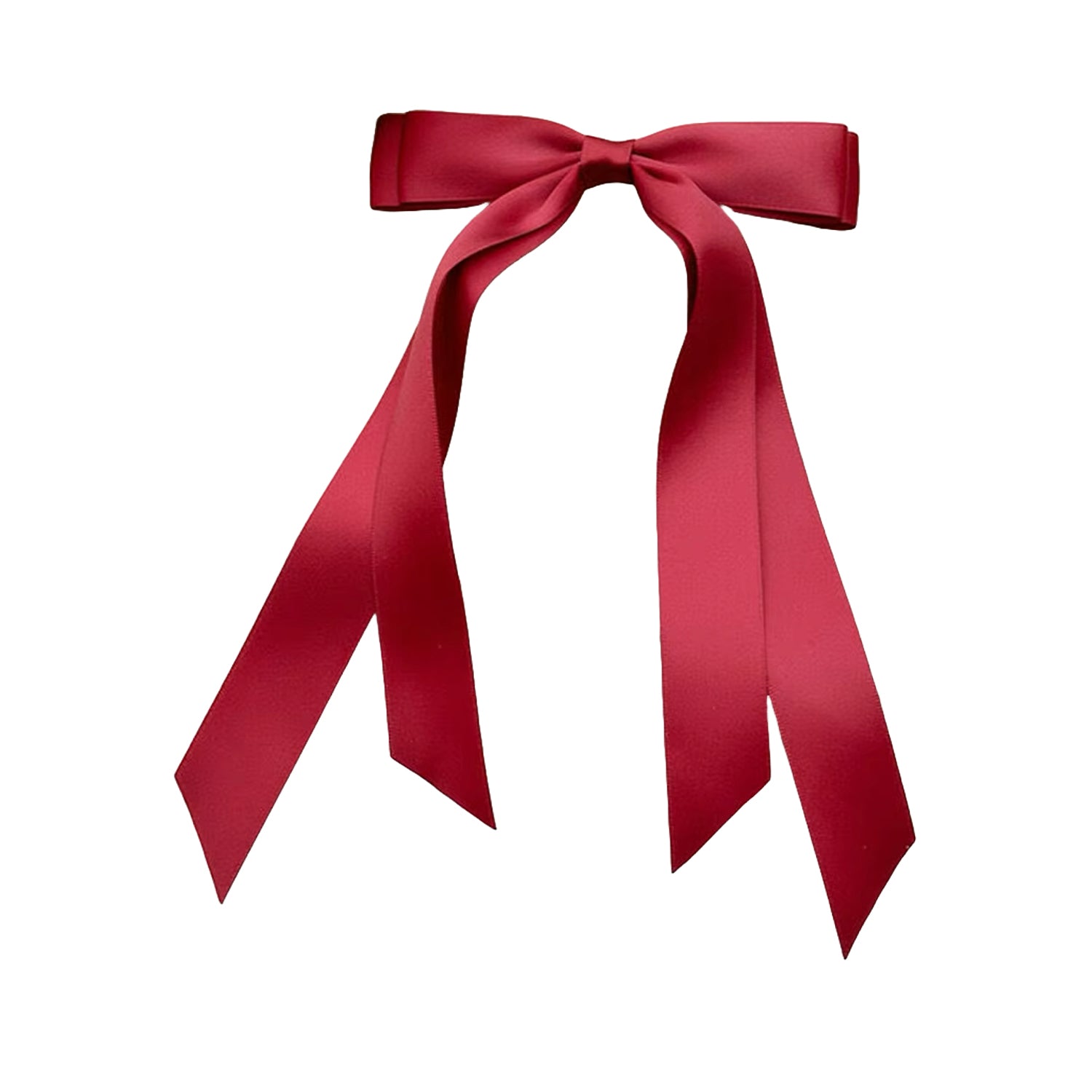 Kennie Rylie Double Layer Bow Hair Clip - Red Hair Accessories for Women & Girls | Perfect for Parties, Weddings & Everyday Wear