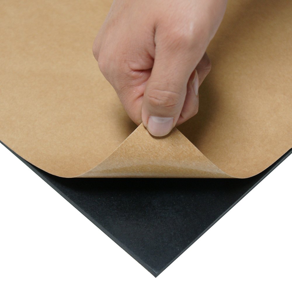 Small Parts 41-P002-375-0100-600 EPDM Sheet, ASTM D1056 2A1, Adhesive-Backed, 0.375