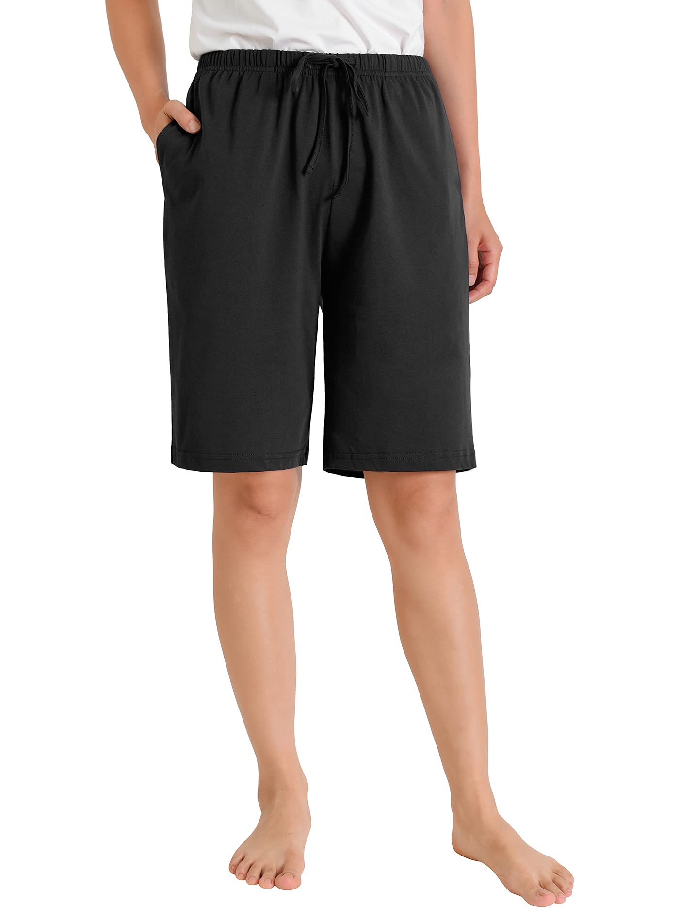 Latuza Women's Cotton Pajama Shorts - Soft Bermuda Sleep Shorts for Lounge, Vacation & Summer Nights | Comfortable Sleepwear for Women