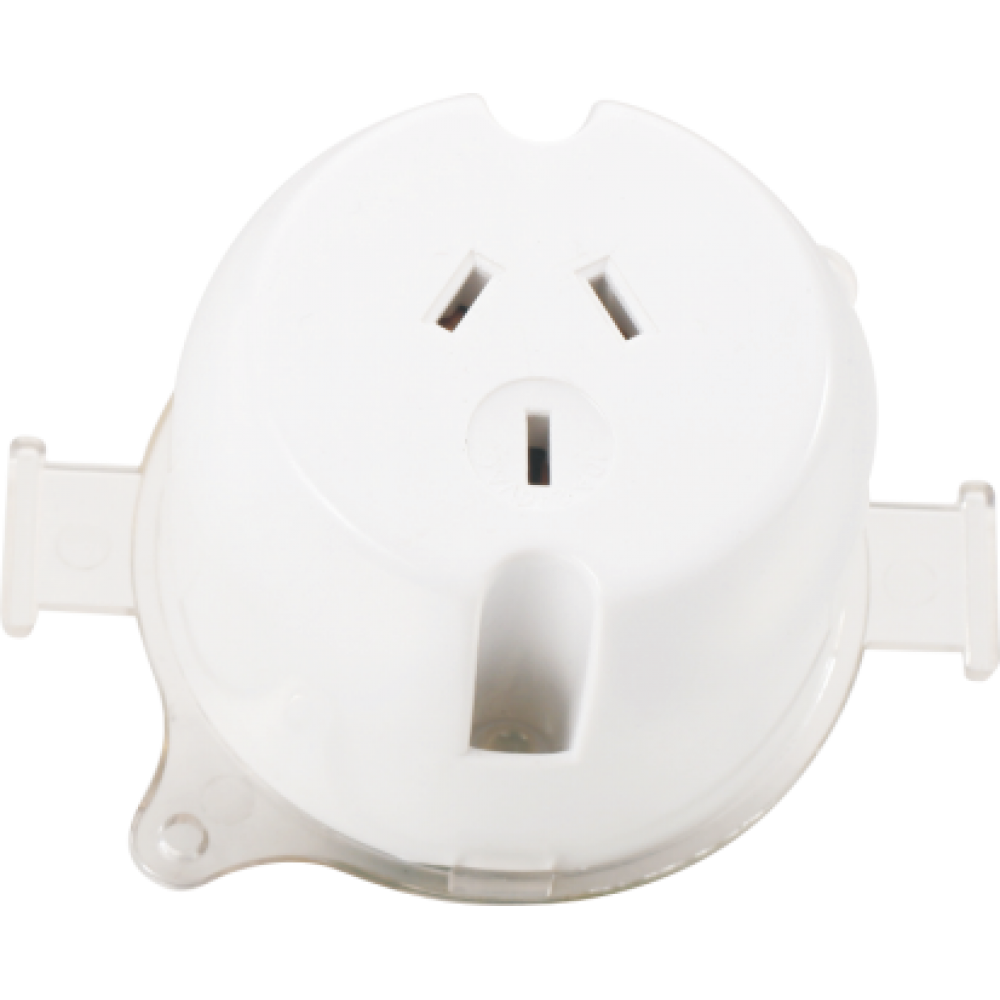 60mm Surface Mount Electrical Socket - Durable Flush Mount Outlet for Home & Office - Perfect for DIY Projects, Renovations, and Modern Interior Design