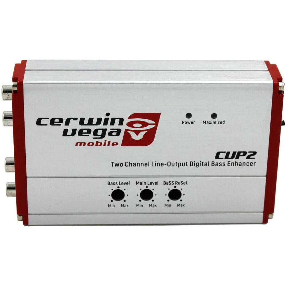 Cerwin Vega CVP2 2-Channel Line Output Converter with Digital Bass Enhancer - Car Audio System Upgrade for Enhanced Sound Quality