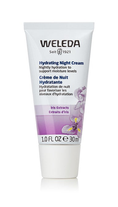 Hydrating Night Cream with Iris Extract for Deep Moisturizing - Anti-Aging & Skin Repair - Perfect for Dry & Sensitive Skin - Use Before Bed for Overnight Hydration
