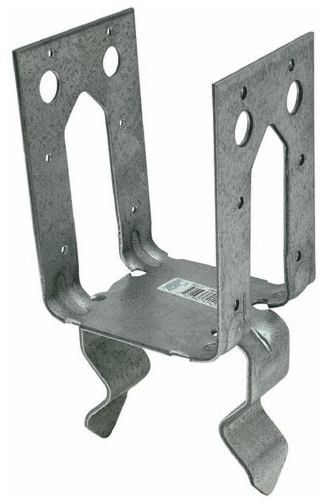 Simpson Strong-Tie PB44Z ZMAX Galvanized 12-Gauge 4x4 Post Base (10-Pack) - Heavy-Duty Deck & Fence Support for Outdoor Construction Projects