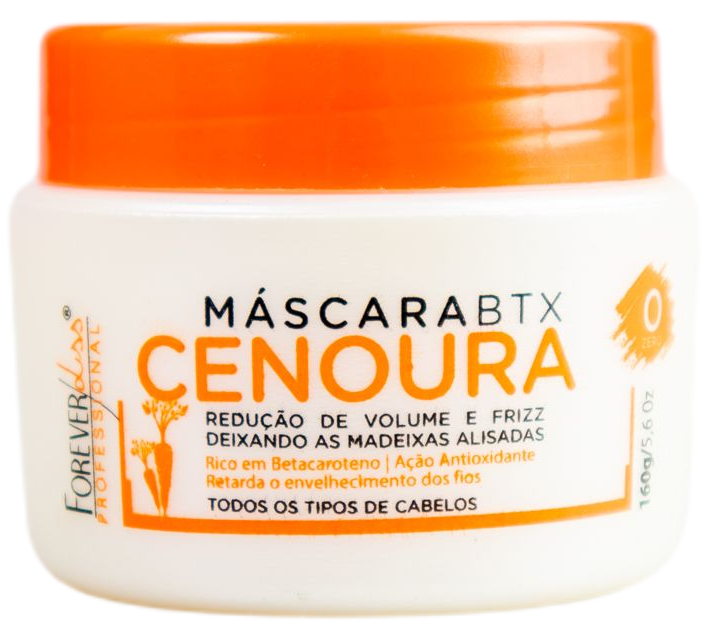 Forever Liss Carrot Deep Hair Mask - No Formaldehyde, Anti-Frizz & Volumizing Treatment (160g) | Professional Hair Care for Dry, Damaged & Frizzy Hair - At-Home Salon Experience