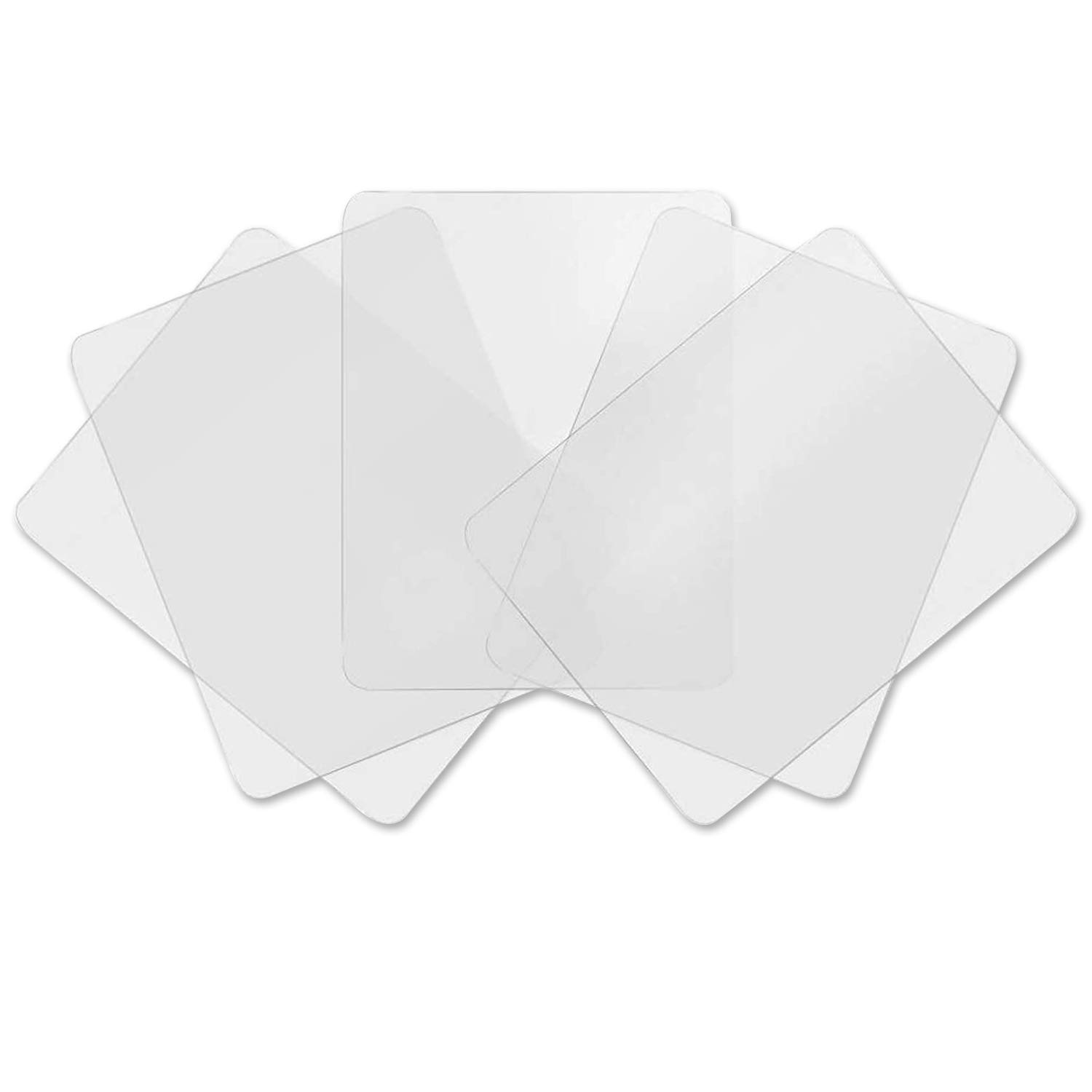 6-Pack Clear Plastic Placemats - Translucent, Washable & Heat-Resistant Table Mats for Dining & Kitchen | Perfect for Everyday Meals, Parties & Home Decor
