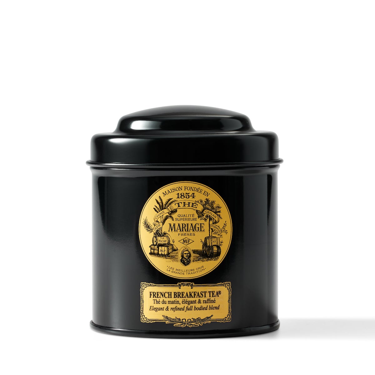 Premium French Breakfast Tea Loose Leaf - Organic Black Tea Blend in Elegant Tin Canister - Perfect for Morning Rituals & Afternoon Tea Time
