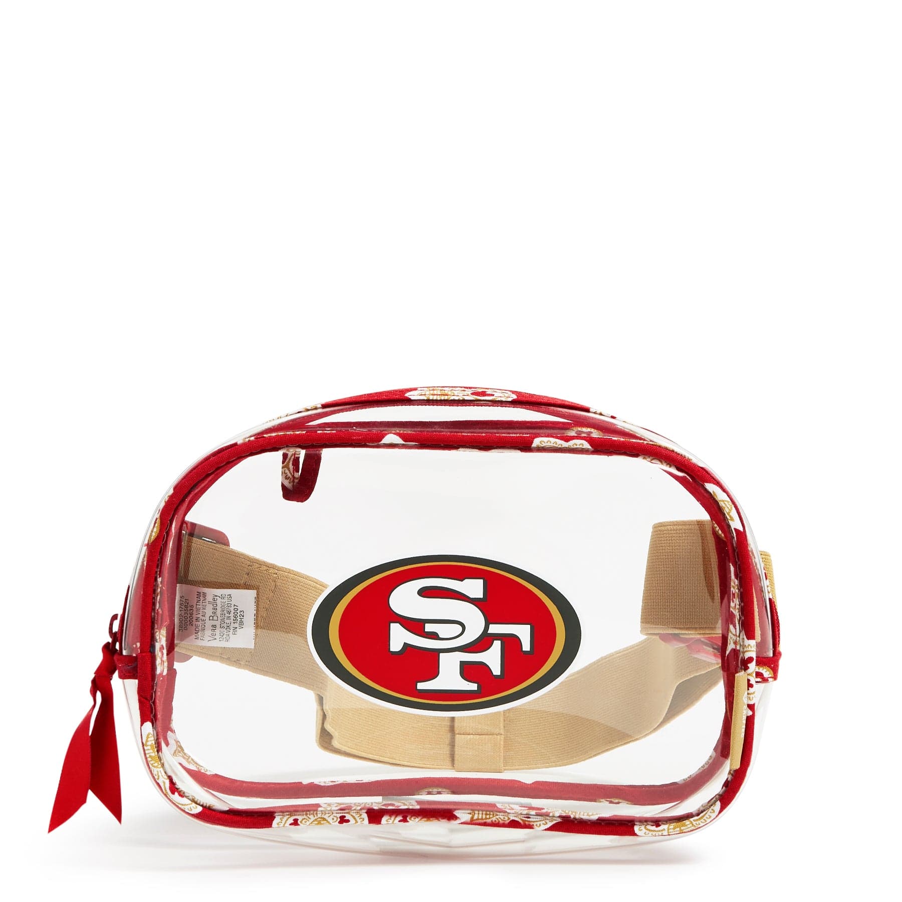 NFL Clear Small Belt Bag - Stylish Waist Pack for Football Games, Concerts & Travel - Hands-Free Crossbody Fanny Pack for Men & Women - Perfect for NFL Fans & Outdoor Activities