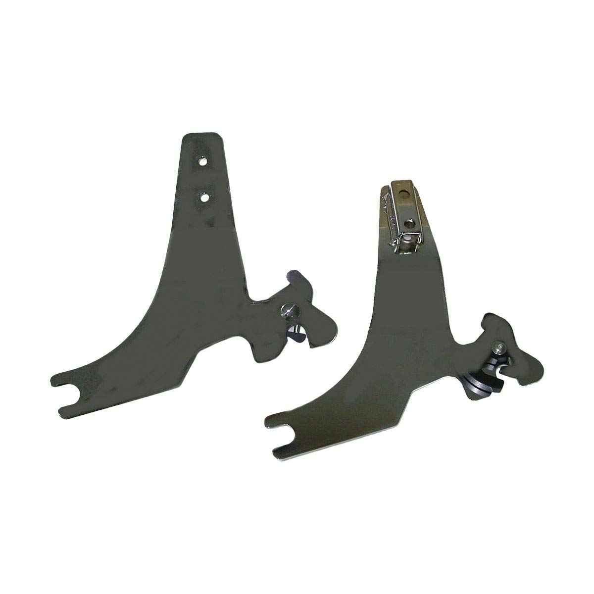 Chrome Detachable Sissy Bar Side Plates for 1996-2003 Harley Davidson XL1200C Sportster | Motorcycle Luggage Rack Accessories | Perfect for Long Rides & Touring