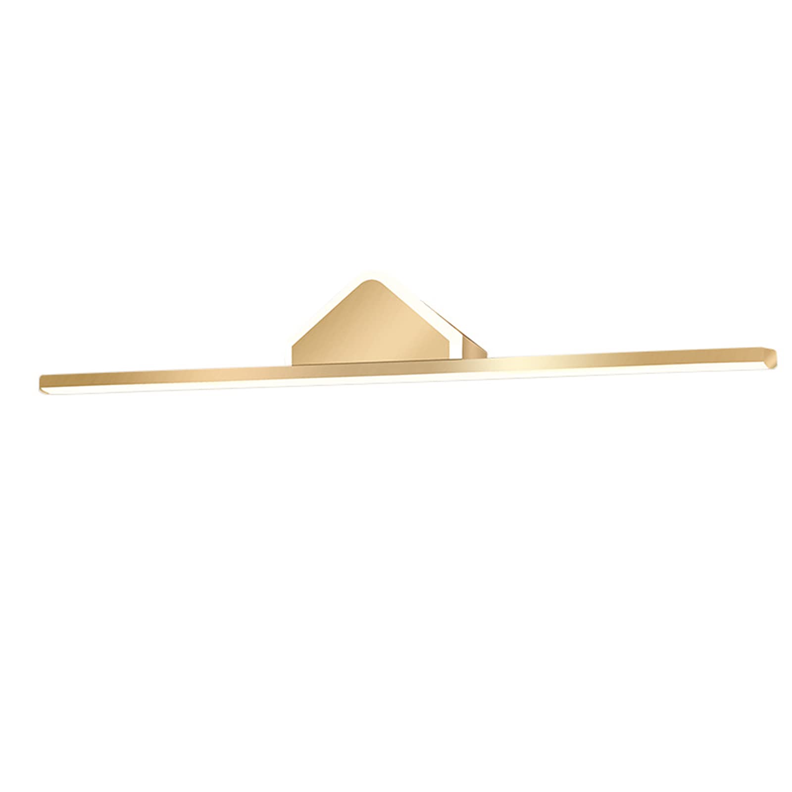 Waterproof LED Bathroom Mirror Lights - Modern Minimalist Strip Lighting for Vanity, Dressing Table & Bathtub - Energy Saving Gold Wall Lamp with Warm White Light (Perfect for Makeup, Shaving & Relaxing Baths)