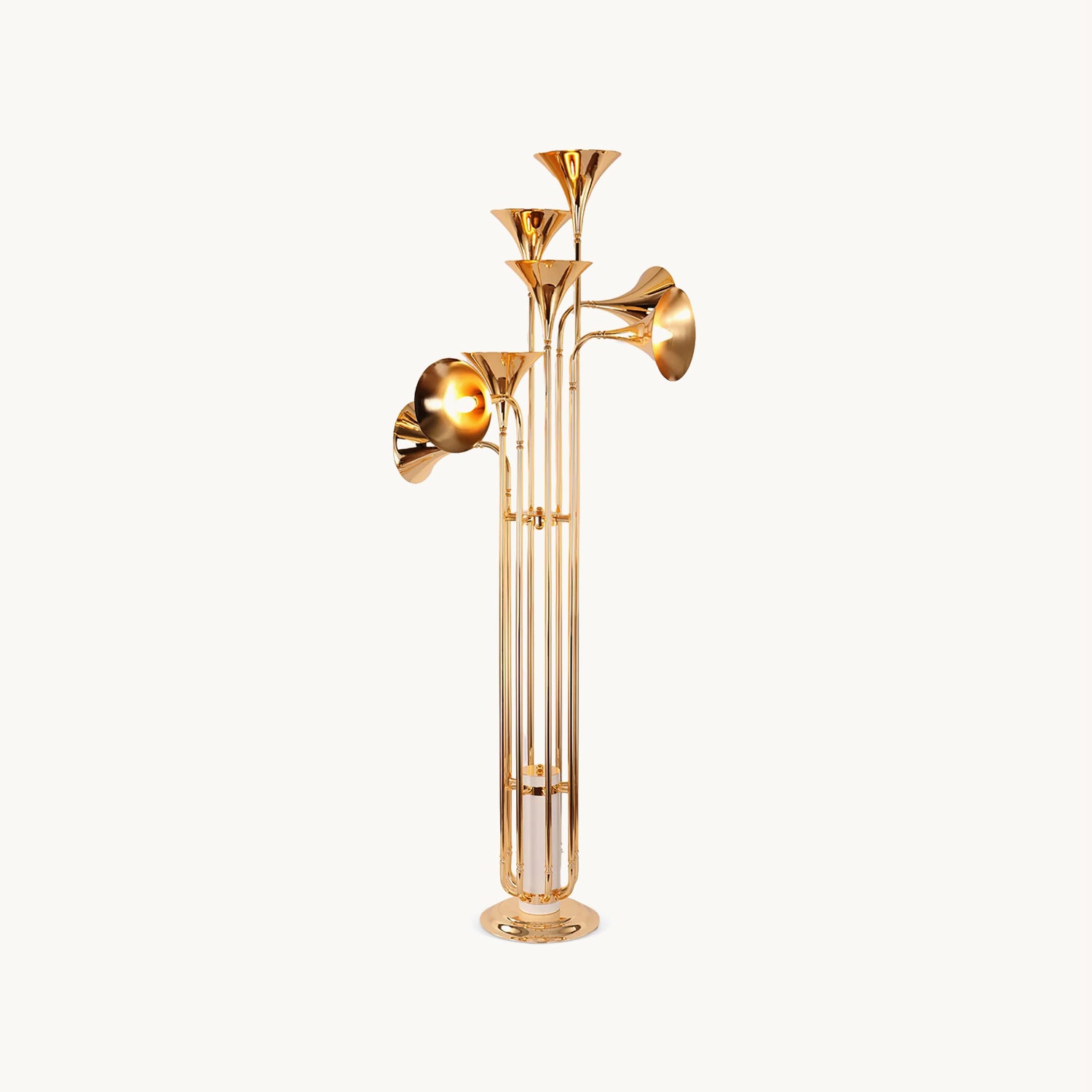 Sound Of Everything Floor Lamp - Modern LED Standing Light with Bluetooth Speaker for Living Room, Bedroom & Office | Ambient Lighting & Music Experience