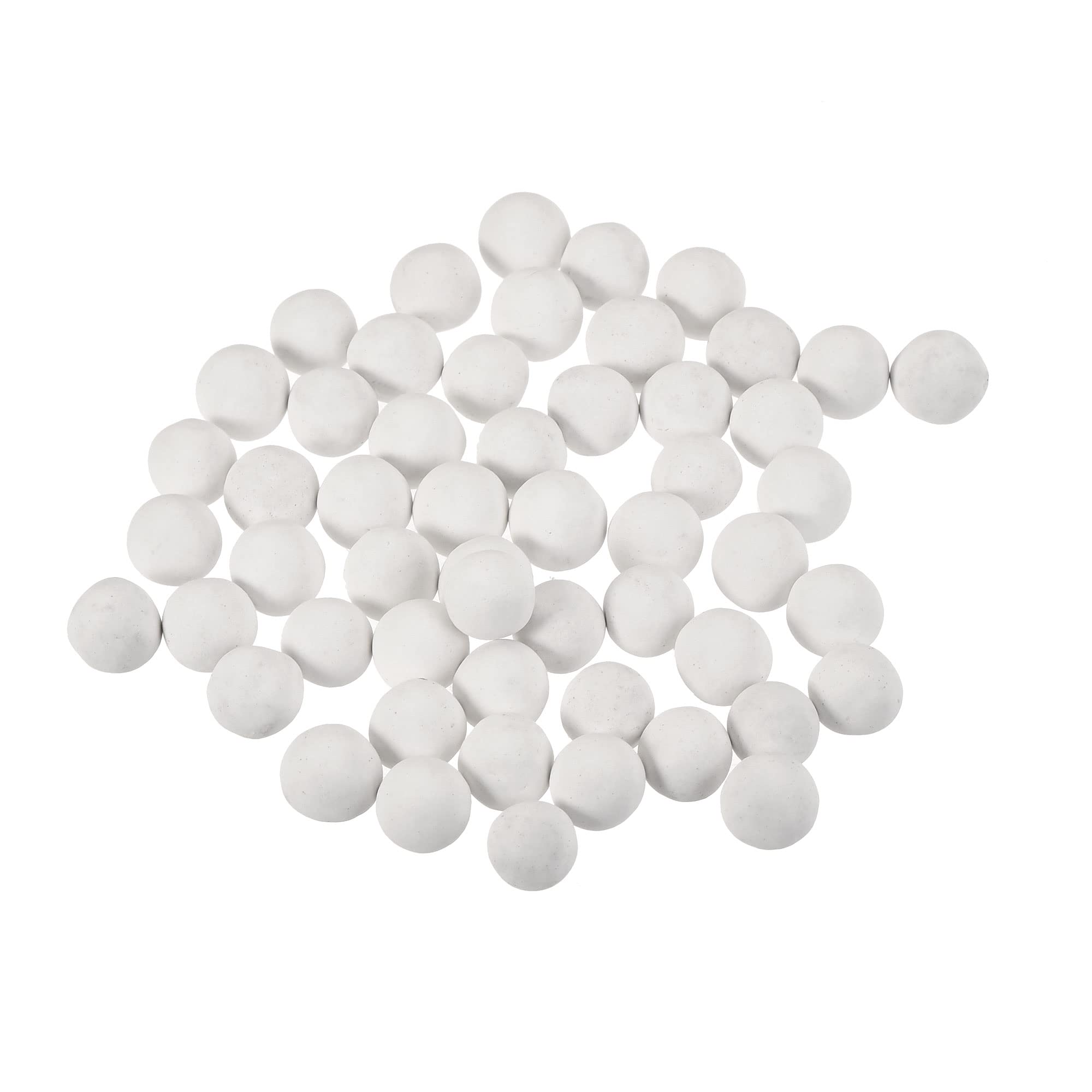 MECCANIXITY 7-8mm White Clay Pebbles for Hydroponics, Bonsai & Vases - 0.88lbs