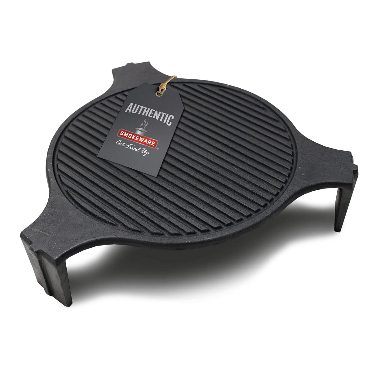 SMOKEWARE Cast Iron Plate Setter for Big Green Egg XL - Heat Diffuser & Heat Retention Accessory for Smoking, Grilling & Baking - Perfect for BBQ, Outdoor Cooking & Backyard Parties