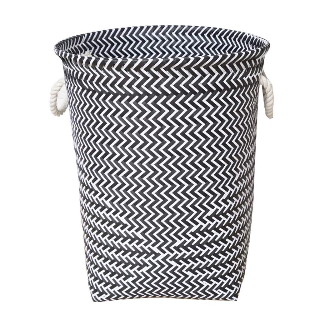 FEFCK Large Woven Laundry Basket with Handle - Durable Clothes Hamper for Baby Clothes, Toys & Storage - Perfect for Bathroom, Bedroom & Nursery Organization