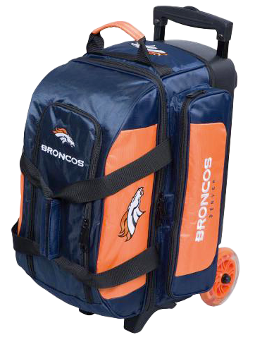 Denver Broncos NFL Double Roller Bag - Durable Travel Luggage for Football Fans | Perfect for Game Day, Road Trips & Air Travel