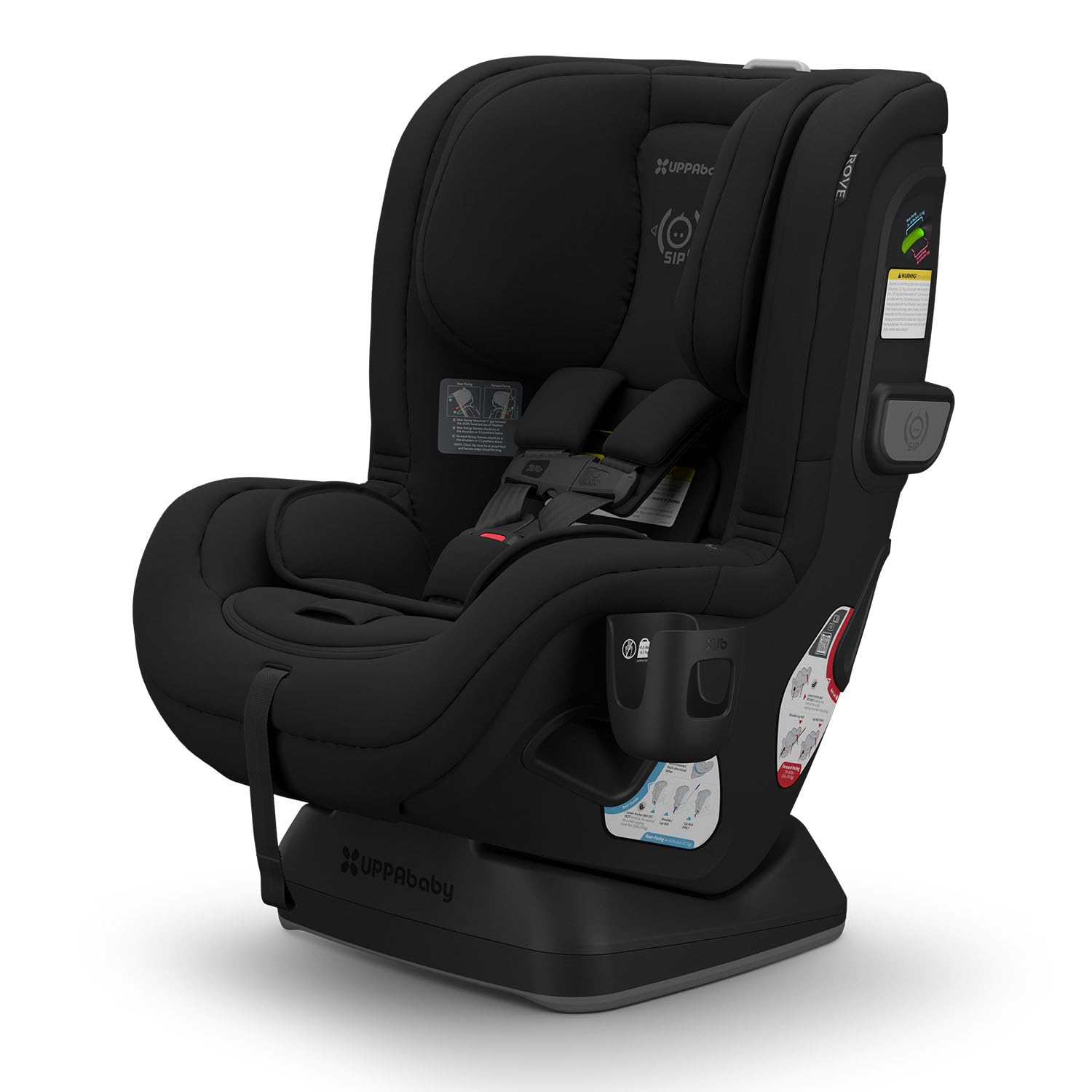 UPPAbaby Rove 2-in-1 Convertible Car Seat for Baby & Toddler | Rear & Forward Facing | Quick 3-Step Installation | Safety Technology & Comfort Features | Includes Cup Holder | Jake Black Mélange | Perfect for Travel & Daily Commute