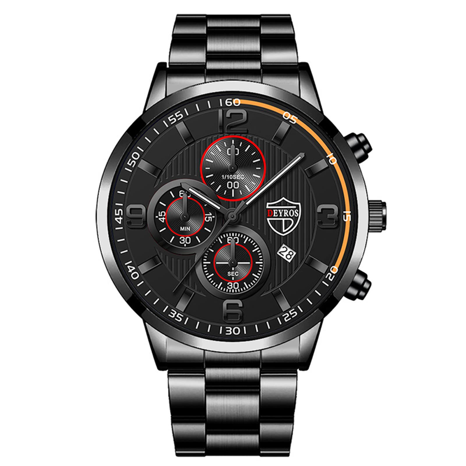 Men's LED Digital Sports Watch with Luminous Display, Heart Rate Monitor & Step Counter - Waterproof Fitness Tracker for Running, Gym & Outdoor Activities