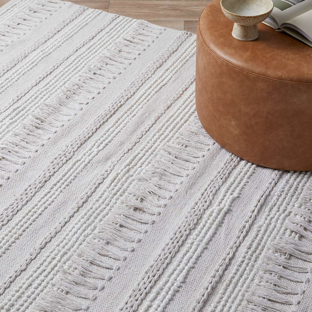 Premium Majorca Cotton Floor Rug - Extra Large Soft & Durable Area Rug for Living Room, Bedroom, or Nursery | Eco-Friendly & Machine Washable