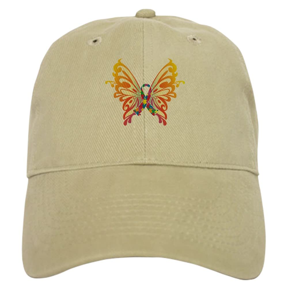 Autism Awareness Butterfly Ribbon Baseball Cap for Support & Advocacy