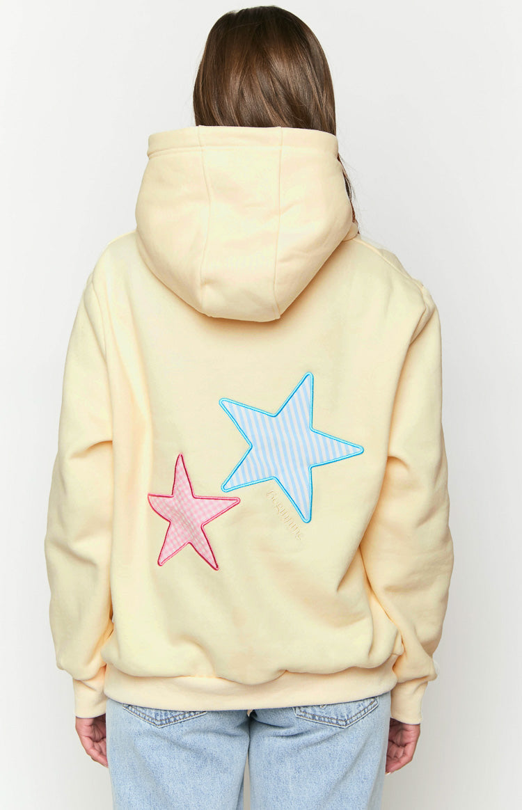 Beginning Cream Star Hoodie - Soft & Cozy Pullover Sweatshirt for Men & Women | Perfect for Casual Wear, Street Style & Loungewear