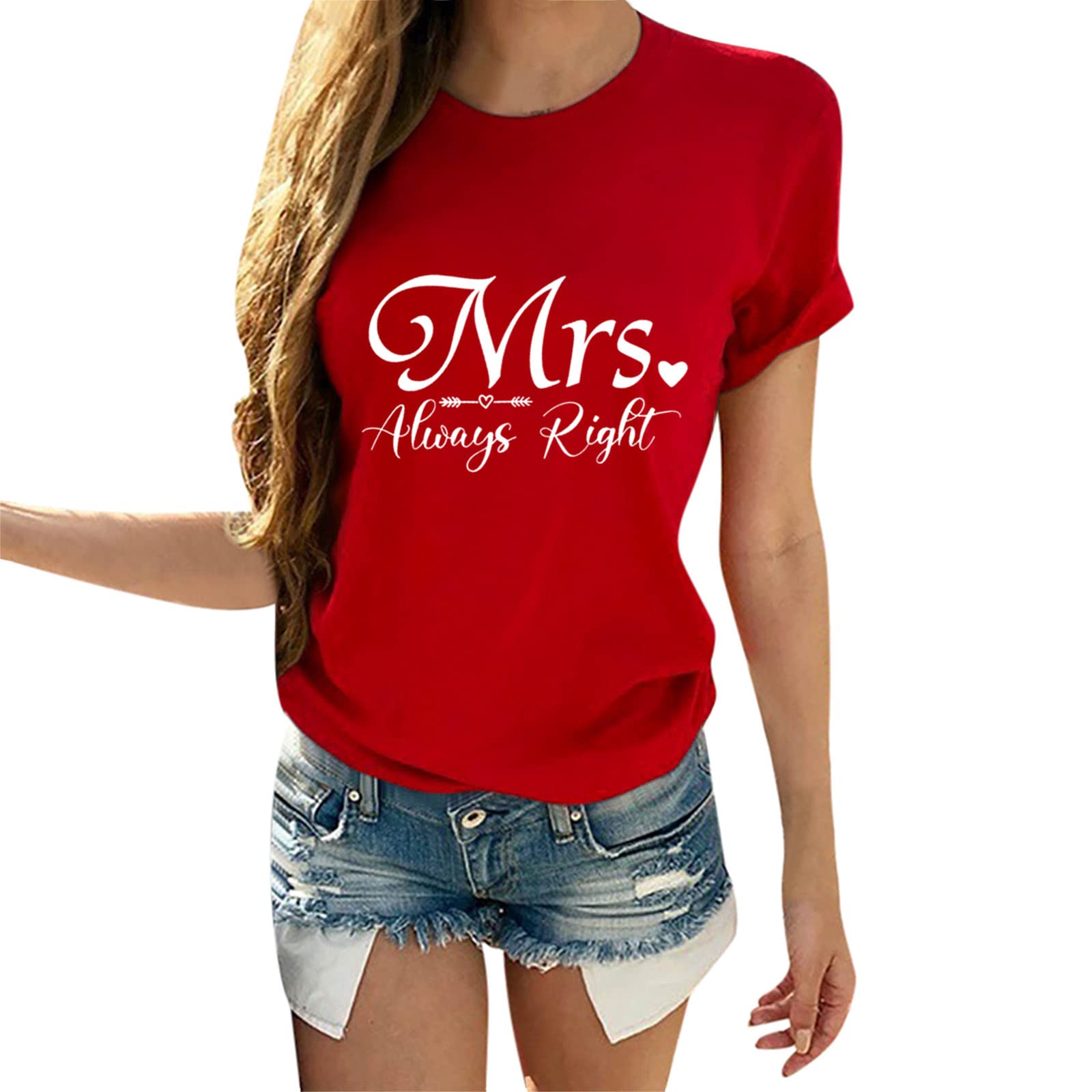 Valentine's Day Matching Couple T-Shirts - Short Sleeve Love Gifts for Women & Men - Perfect for Anniversaries, Date Nights & Romantic Getaways
