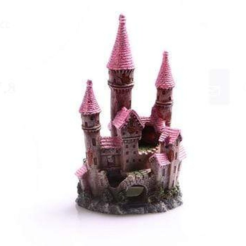 Aqua One Ruined Castle Aquarium Decoration - 8 x 7.5 x 13.5cm Fish Tank Ornament for Betta, Goldfish & Tropical Fish - Perfect for Underwater Theme & Fantasy Aquascaping