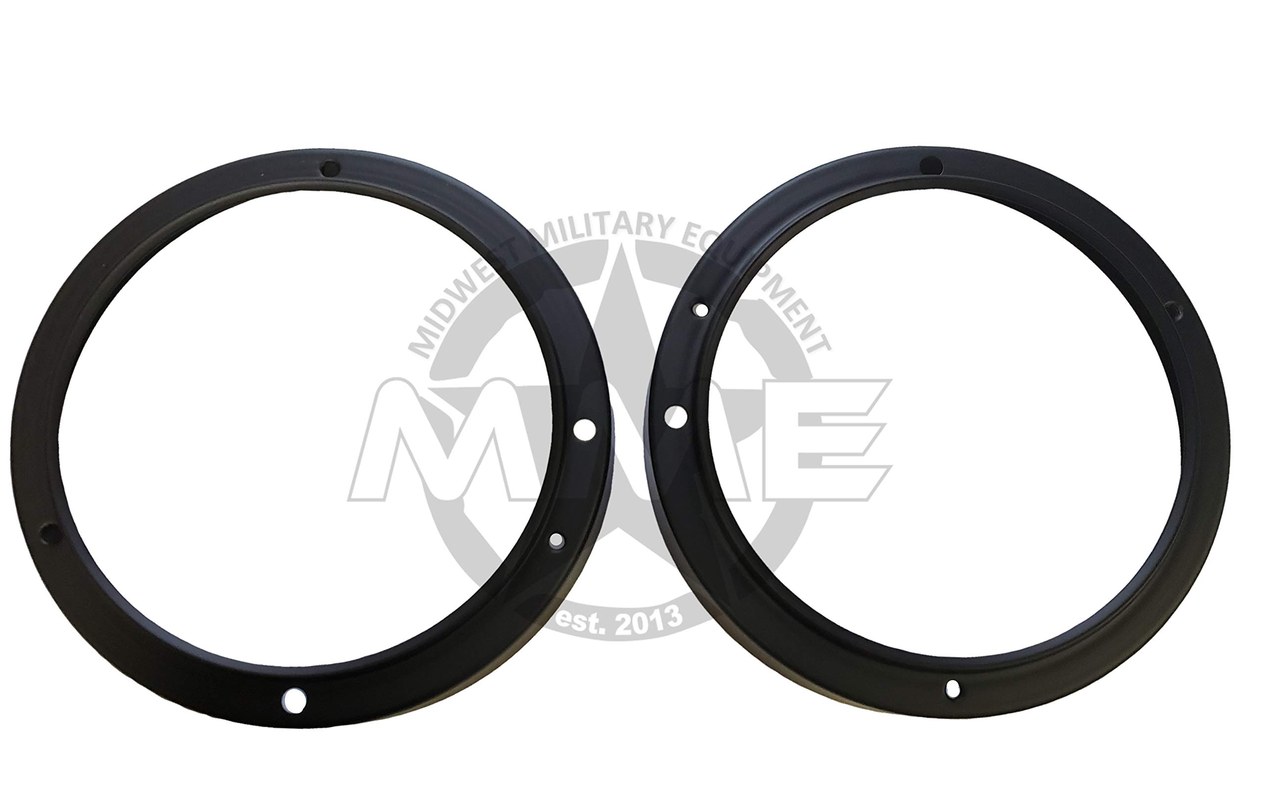 Pair of Replacement Headlight Retaining Rings with Hardware - Compatible with Most Car Models - Perfect for Headlight Assembly & Repair