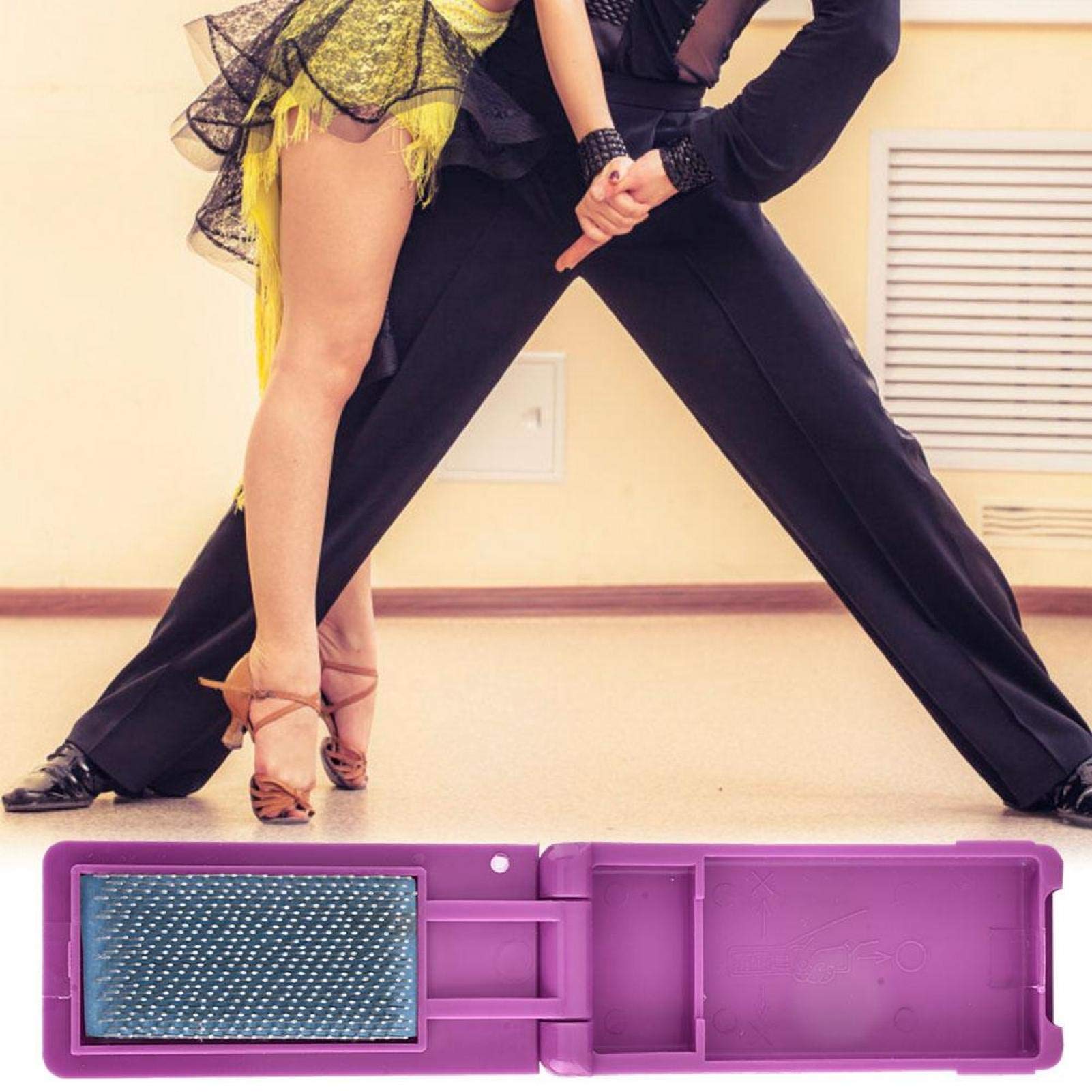 Professional Ballroom Dance Shoe Brush with Suede Sole - Foldable Wire Brush for Cleaning & Reviving Suede Soles | Perfect for Latin, Tango & Ballroom Dance Shoes Maintenance