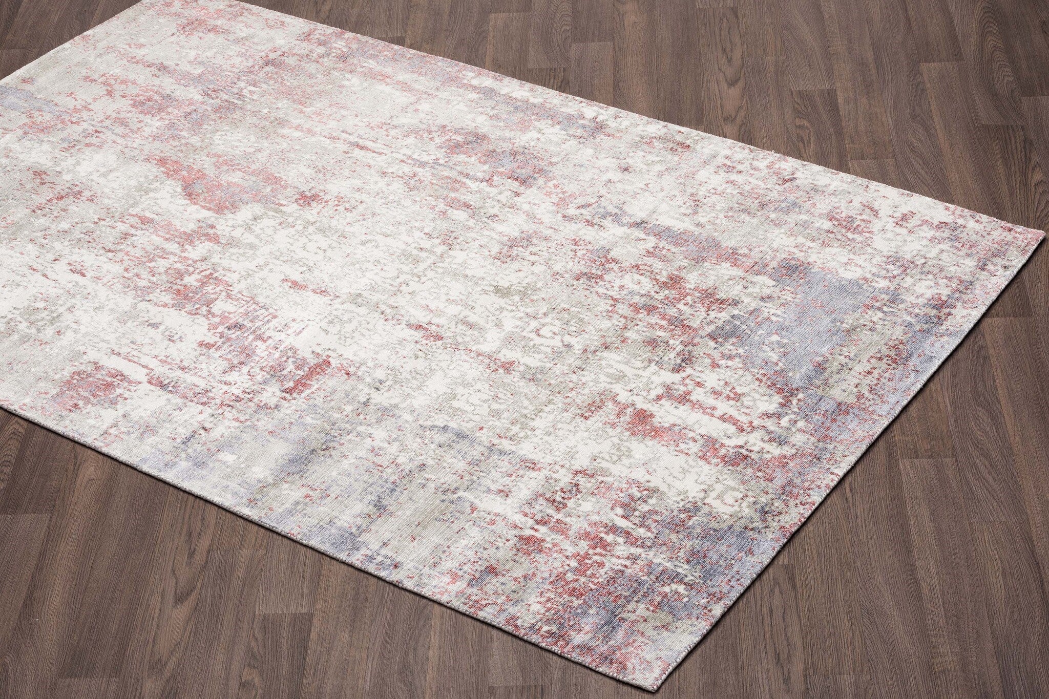 Allure Hand Loomed Viscose Raspberry Rug - Soft Bohemian Area Rug for Living Room, Bedroom, Nursery - Eco-Friendly Home Decor