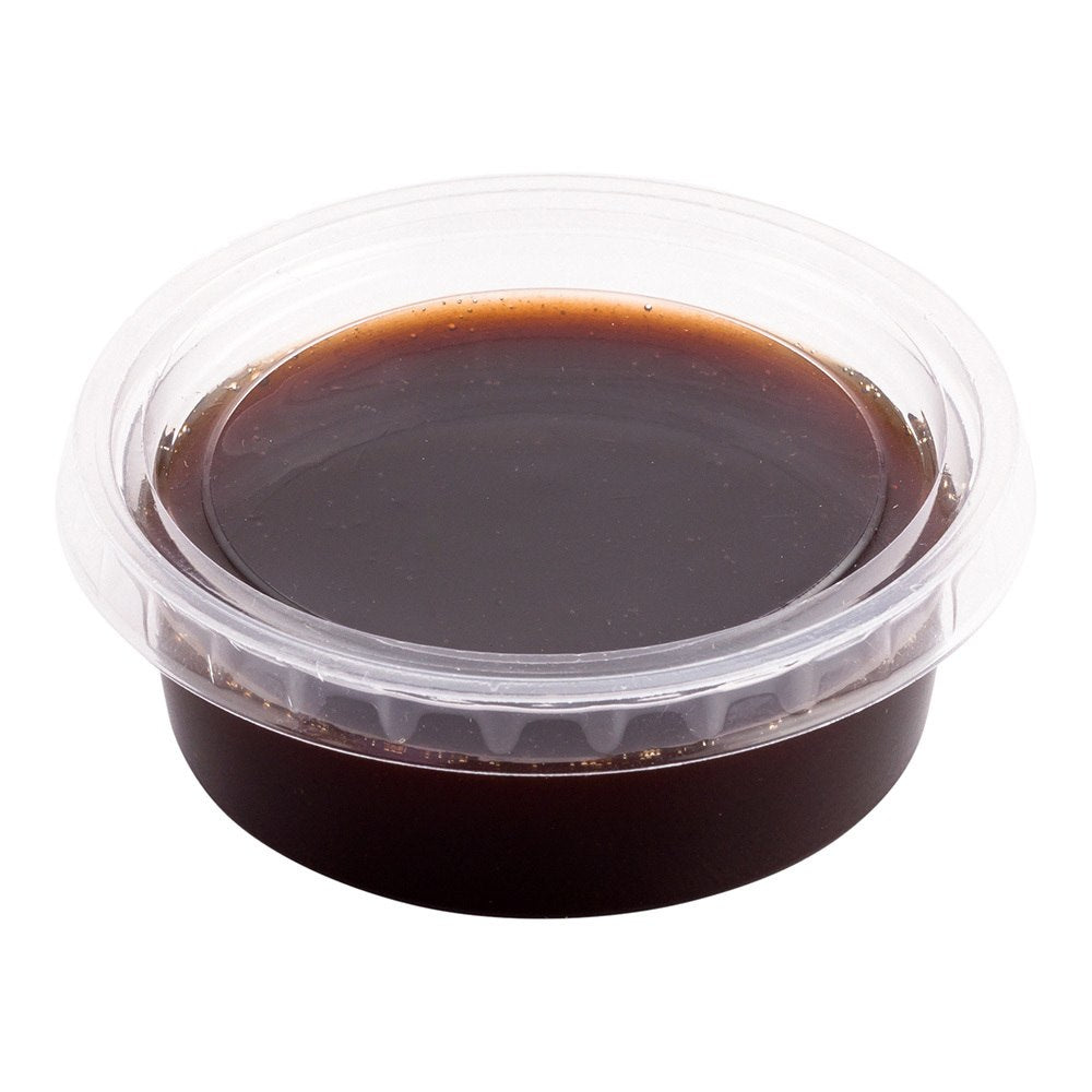 Eco-Friendly Clear PLA Plastic Lids for Portion Cups - 100% Compostable, 100 Count Box - Perfect for Food Storage, Meal Prep & Takeout Containers