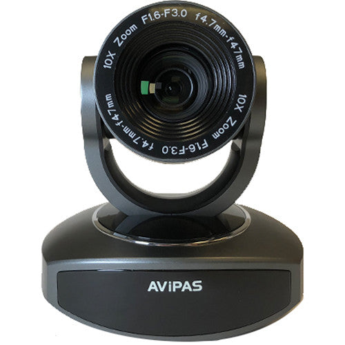 Avipas AV1081DG Professional HDMI PTZ Camera with Auto Tracking - Dark Gray for Live Streaming, Video Conferencing & Church Broadcasts