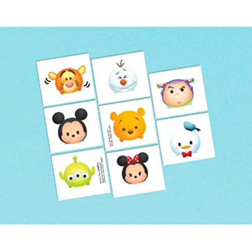 Disney Tsum Tsum Temporary Tattoos for Kids & Adults - Fun Party Favors, Birthday Gifts & Costume Accessories