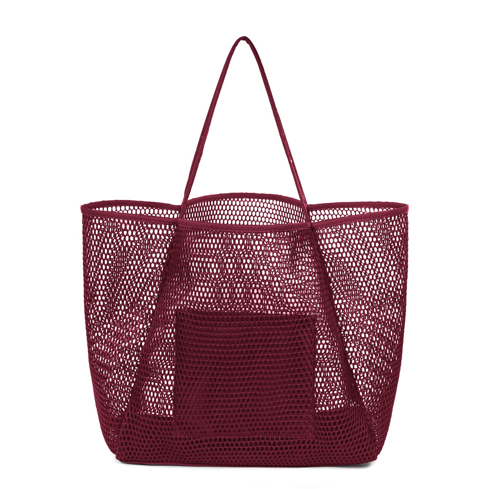 Women's Mesh Beach Tote Bag - Large Lightweight Sandproof Shoulder Bag for Swimming, Pool, Travel & Vacation | Perfect for Summer Outings, Beach Trips and Water Activities