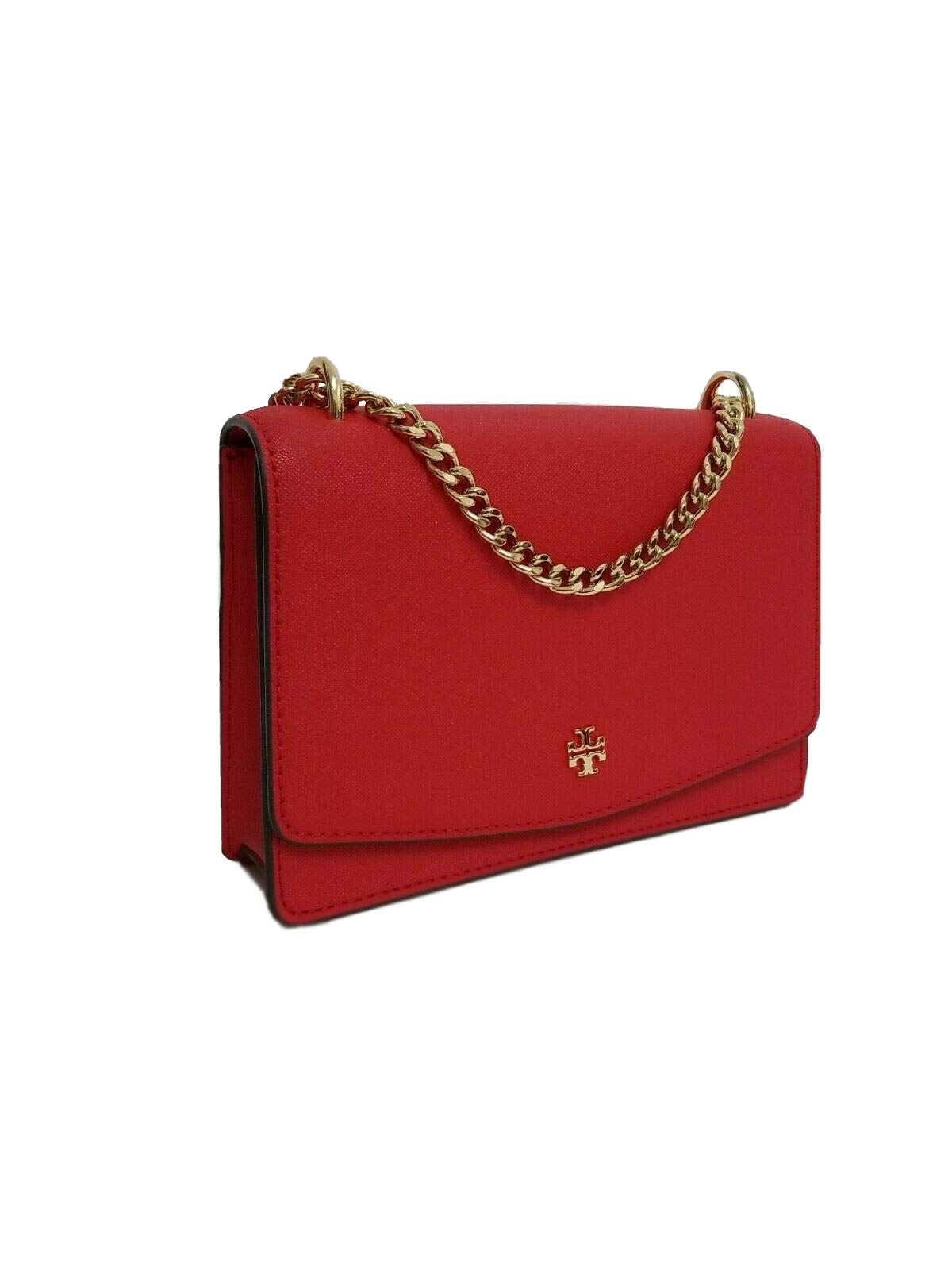 Tory Burch Emerson Mini Shoulder Bag in Brilliant Red | Crossbody Purse for Women | Perfect for Work, Travel & Everyday Use