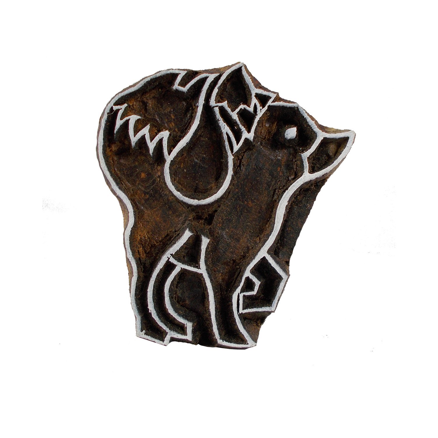 Fox Wooden Stamps for Textile, Scrapbooking & Clay Crafts - DIY Printing Blocks