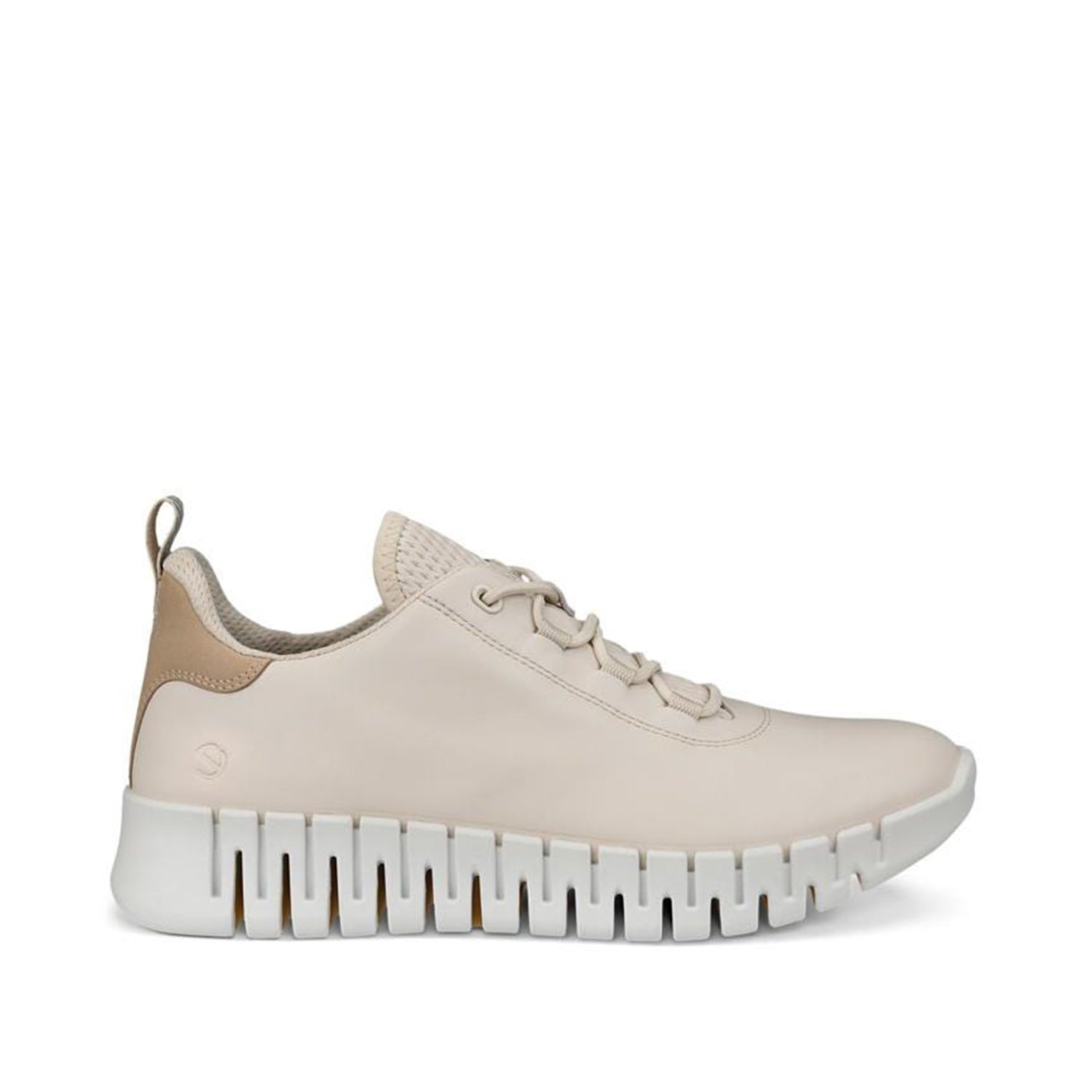 ECCO Women's Gruuv Sneaker Lea - Lightweight Comfortable Walking Shoes in Limestone/Powder | Casual Fashion Sneakers for Women | Perfect for Daily Wear, Travel & Outdoor Activities