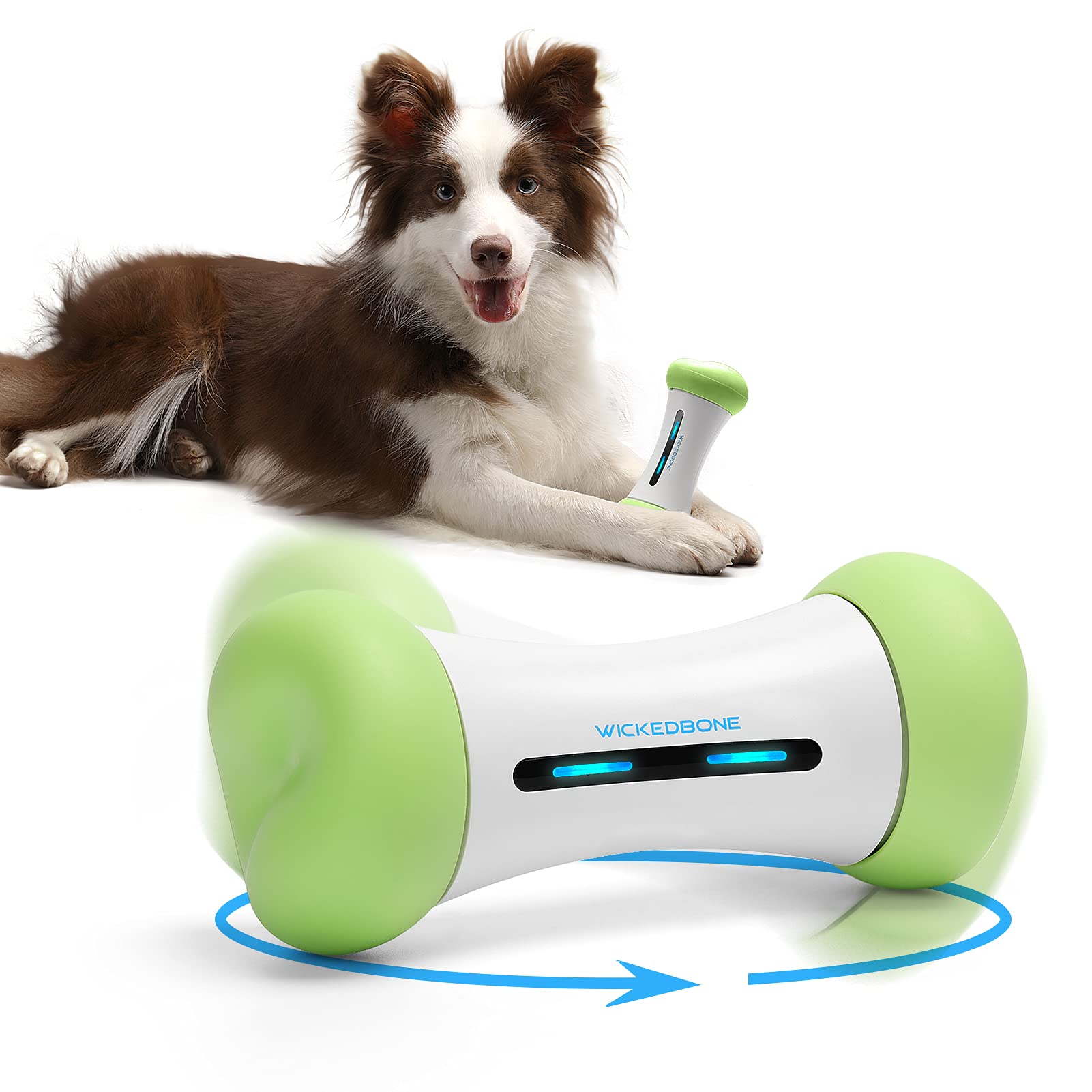 Wickedbone Smart Interactive Dog Toy - Bluetooth APP Controlled Automatic Moving Pet Toy for Small, Medium & Large Dogs | Perfect for Indoor Play, Training & Boredom Relief