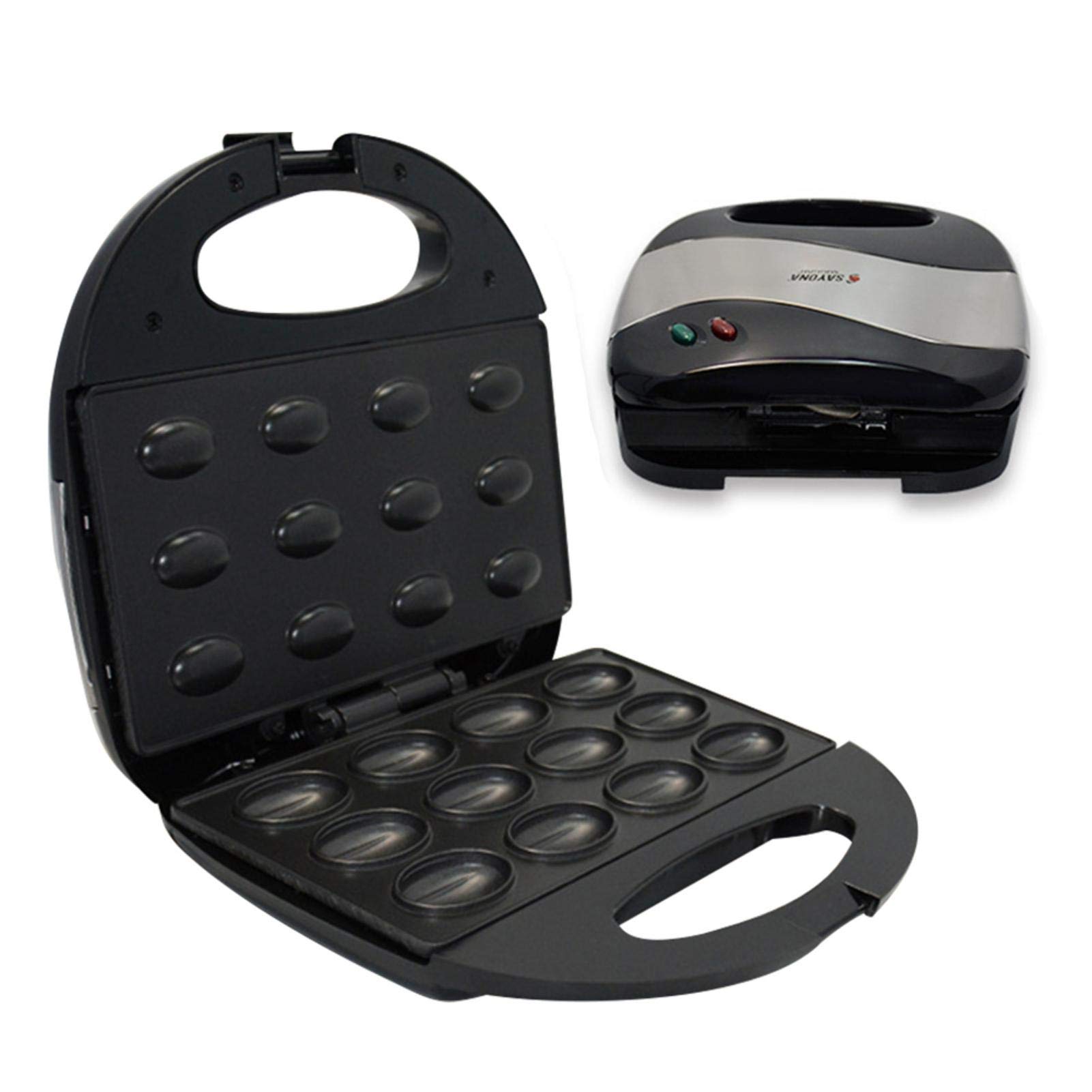 Electric Walnut Cake Maker & Waffle Machine - Automatic Mini Nut Baking Tool for Kitchen, Toaster Electric Grill with Walnut Cookie Mold - Perfect for Breakfast, Snacks, and Homemade Desserts
