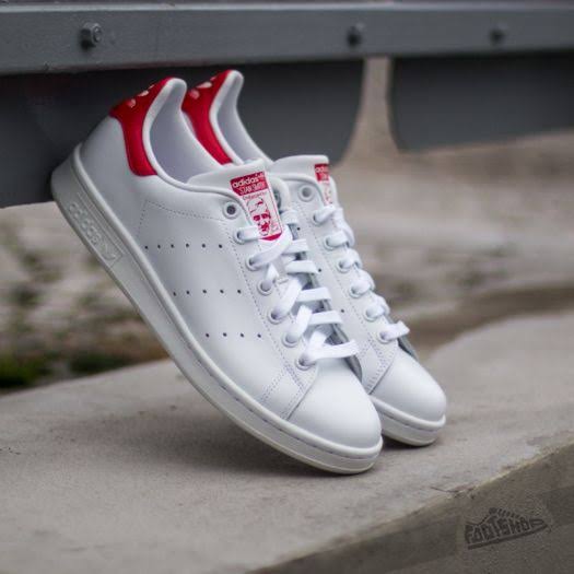 Adidas Stan Smith Sneakers for Men & Women - Classic Red White Tennis Shoes for Casual Wear, Running & Gym Workouts
