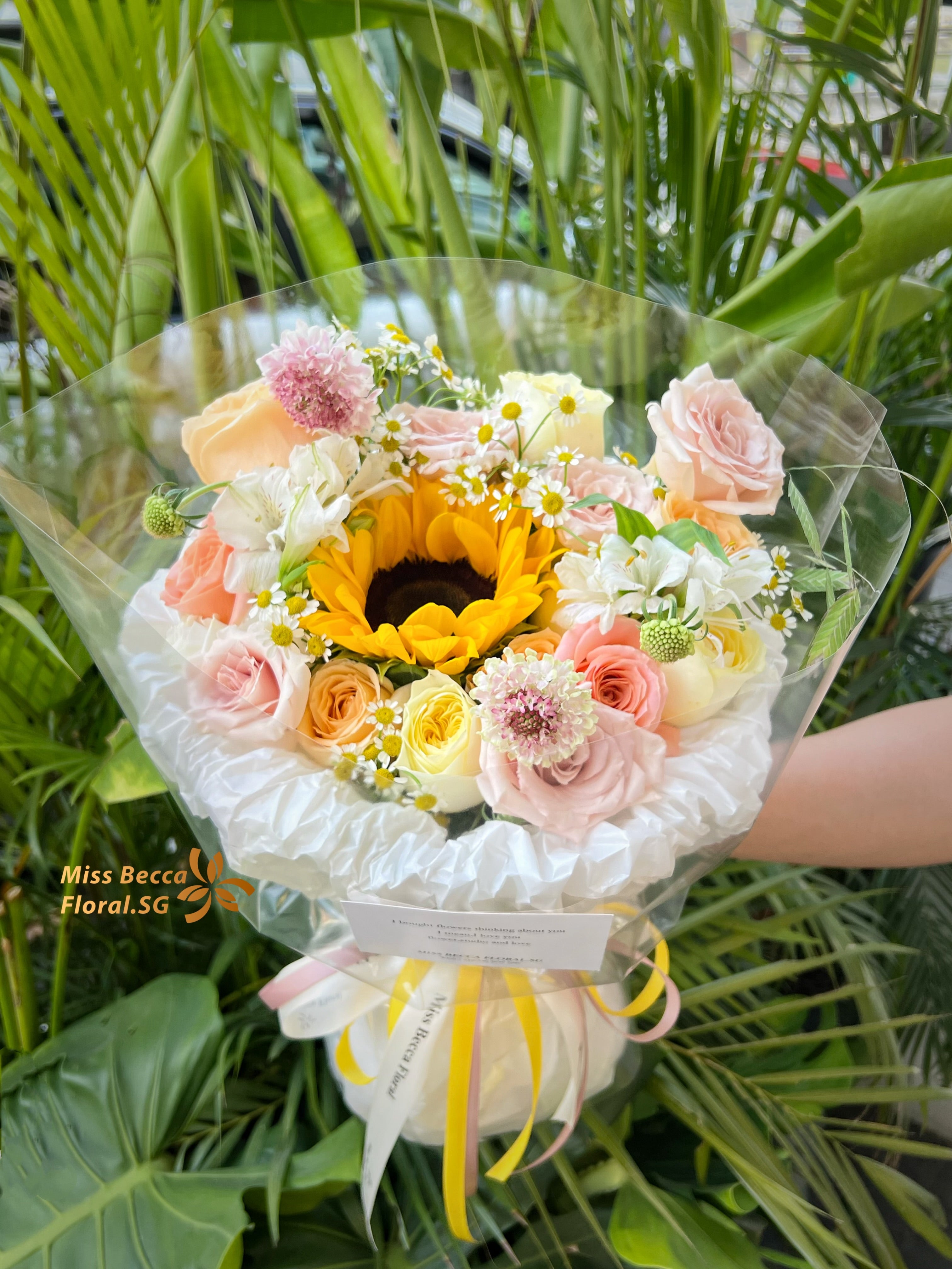 Beautiful Sunflower Mixed Flower Bouquet for Graduation - Perfect for Graduation Gifts, Party Decorations & Celebrations