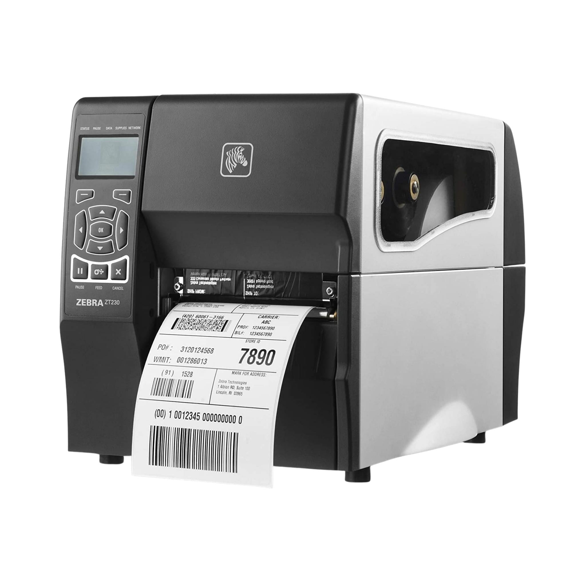 ZT230 Industrial Barcode Label Printer by Zebra - High-Speed Thermal Transfer for Warehouse, Retail & Shipping Labels