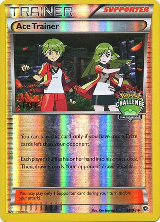Ace Trainer (69/98) XY Ancient Origins Pokemon TCG Card - International Challenge Promo Staff - Collectible Trading Card Game for Battles & Tournaments